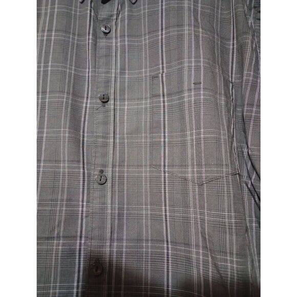 Calvin Klein Shirt Men's‎ Large Slim Fit Gray Button Front Long Sleeve - Picture 3 of 7
